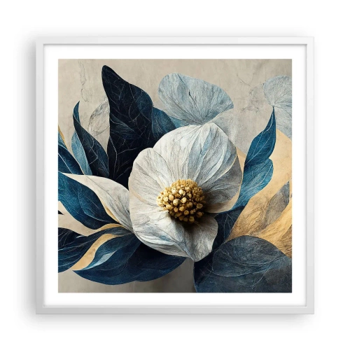 Póster en marco blanco - Con un corazón de oro - 60x60 cm