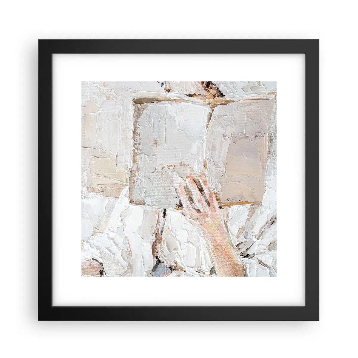 Póster en marco negro - En otro mundo - 30x30 cm