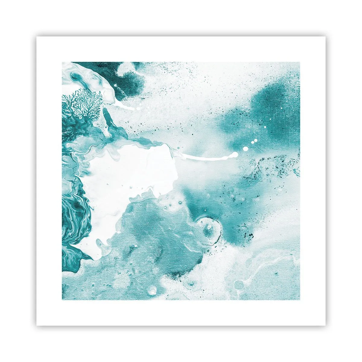 Póster - Remansos de azul - 40x40 cm