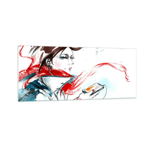 Cuadro sobre vidrio - Impresiones sobre Vidrio - Algo suena dentro de mí - 100x40 cm