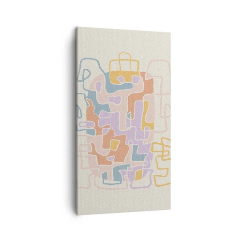 Cuadro sobre lienzo - Impresión de Imagen - Laberinto - una alegre aventura - 45x80 cm