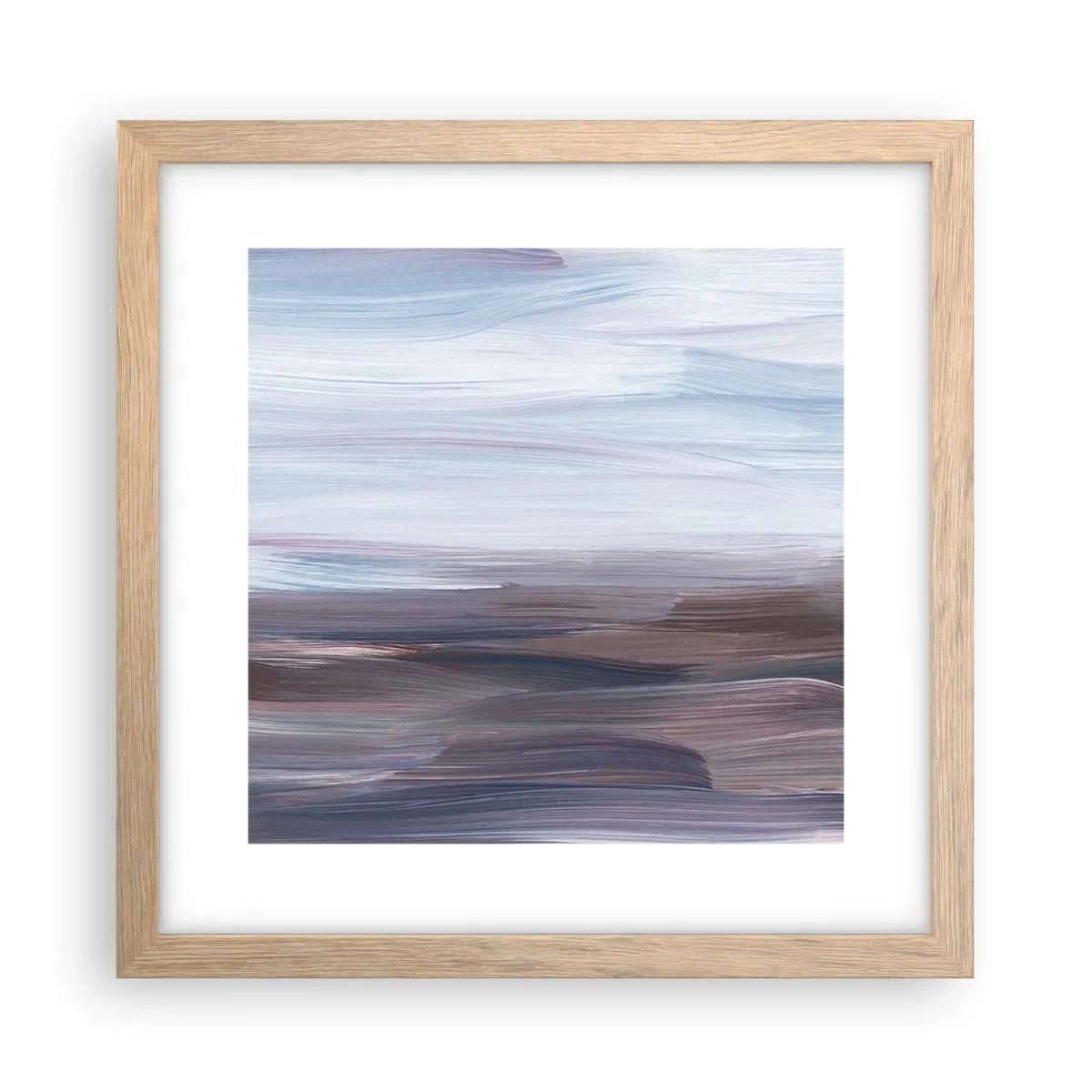 Póster en marco roble claro - Elementos: agua - 30x30 cm