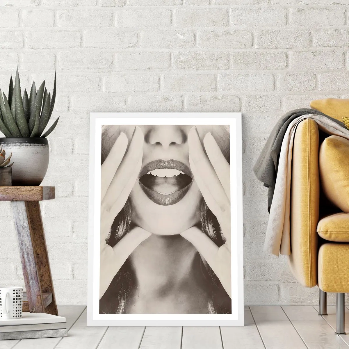 Póster en marco blanco - ¡Ya estoy en camino! - 50x70 cm