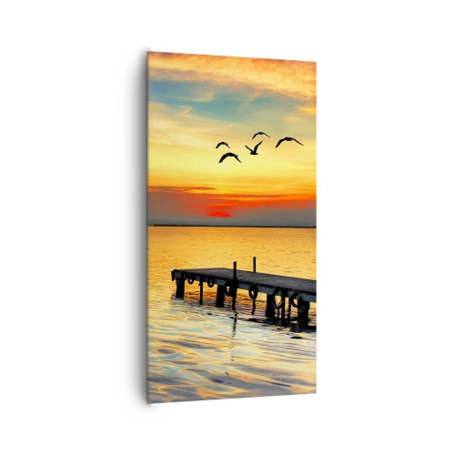 Cuadro sobre lienzo - Impresión de Imagen - Regresos nocturnos - 65x120 cm