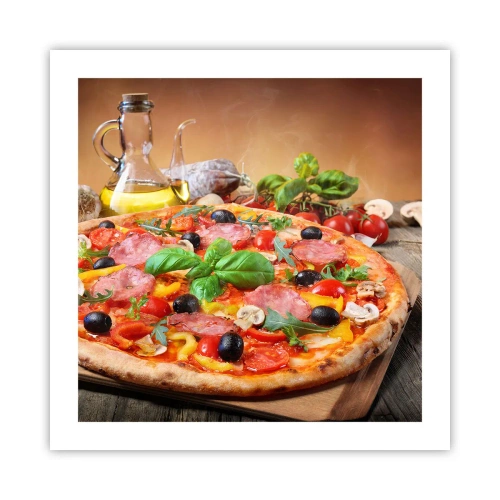 Póster - Con un verdadero sabor italiano - 50x50 cm