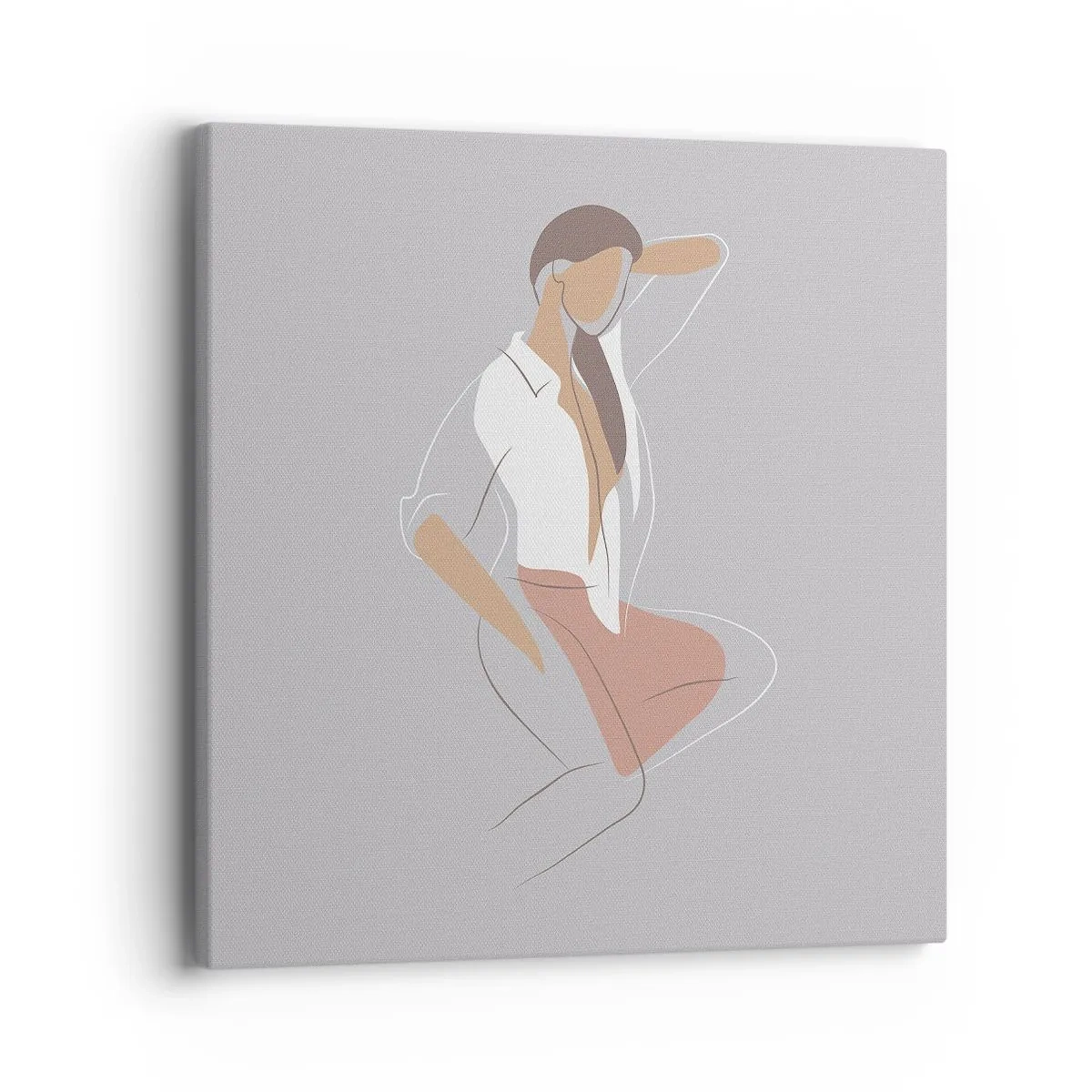 Cuadro sobre lienzo - Impresión de Imagen - Un esbozo de encanto - 40x40 cm