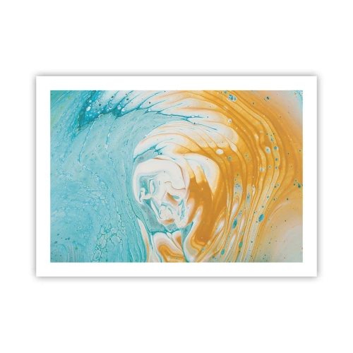 Póster - Remolino pastel - 70x50 cm