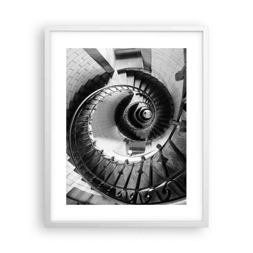 Póster en marco blanco - Cada vez más alto - 40x50 cm