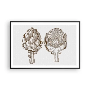 Póster en marco negro - Lección de anatomía - 91x61 cm