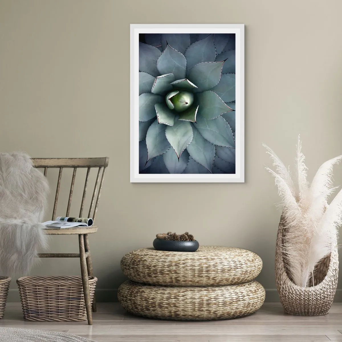 Póster en marco blanco - Perfección natural - 50x70 cm