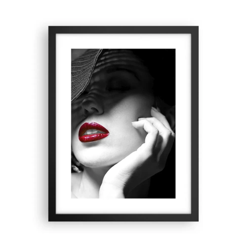 Póster en marco negro - Estudio en escarlata - 30x40 cm