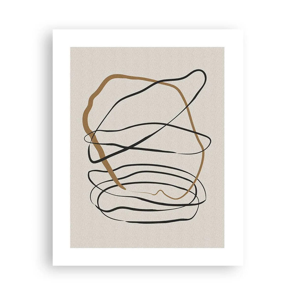 Póster - Composición: danza lineal - 40x50 cm