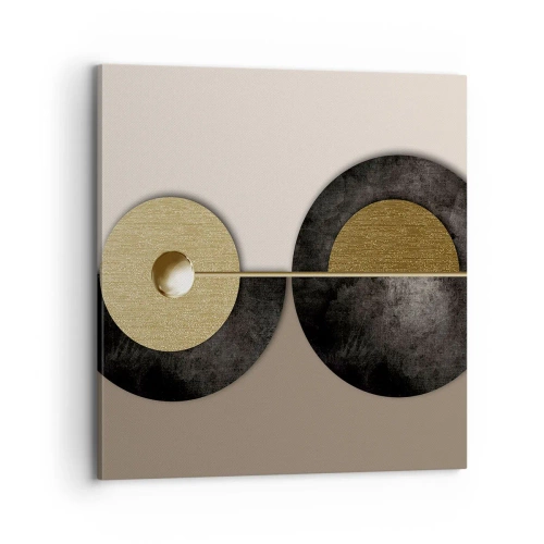 Cuadro sobre lienzo - Impresión de Imagen - Variaciones en torno a un círculo - 70x70 cm