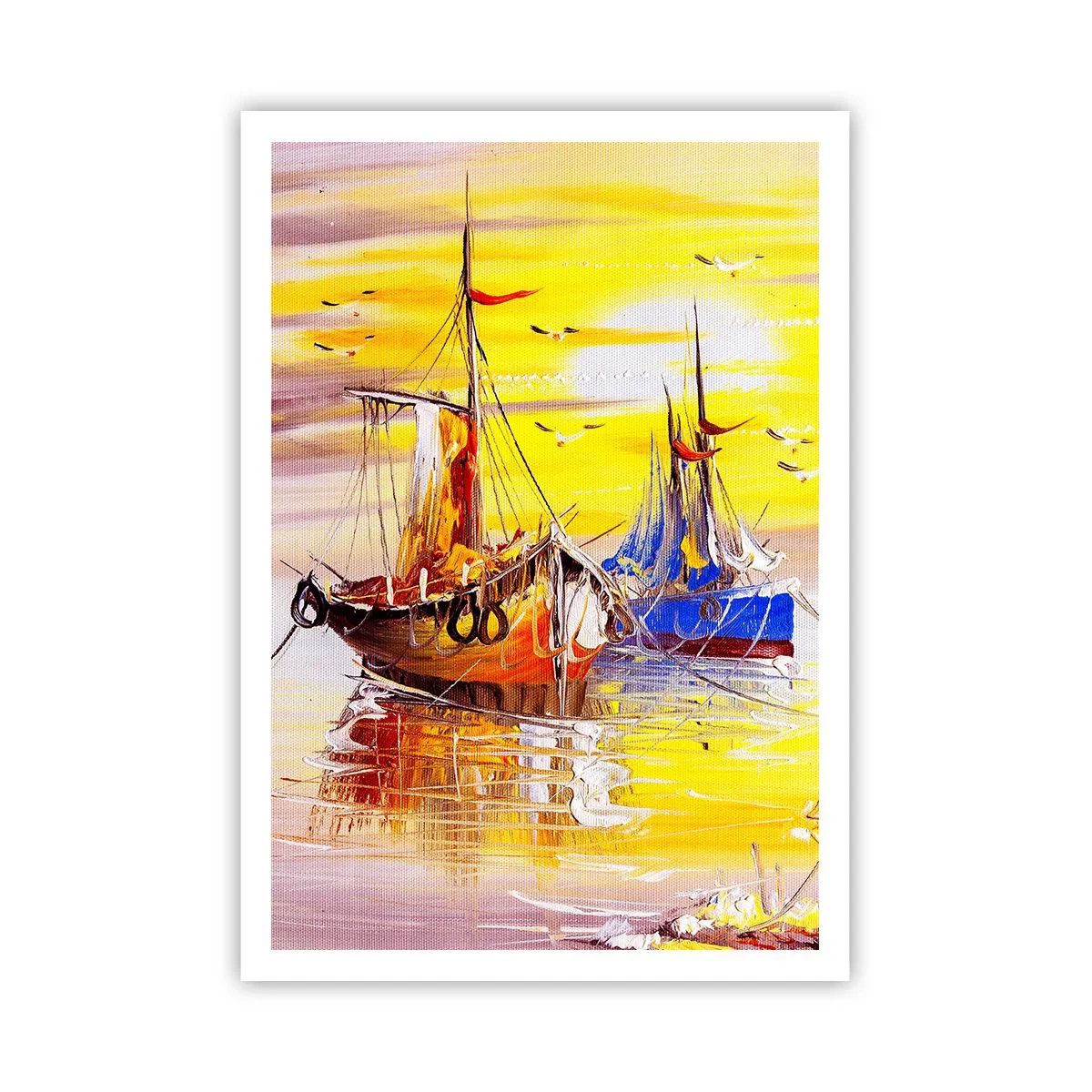 Póster - Un merecido descanso en el puerto - 70x100 cm
