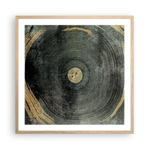 Póster en marco roble claro - Cambio y perpetuidad - 60x60 cm