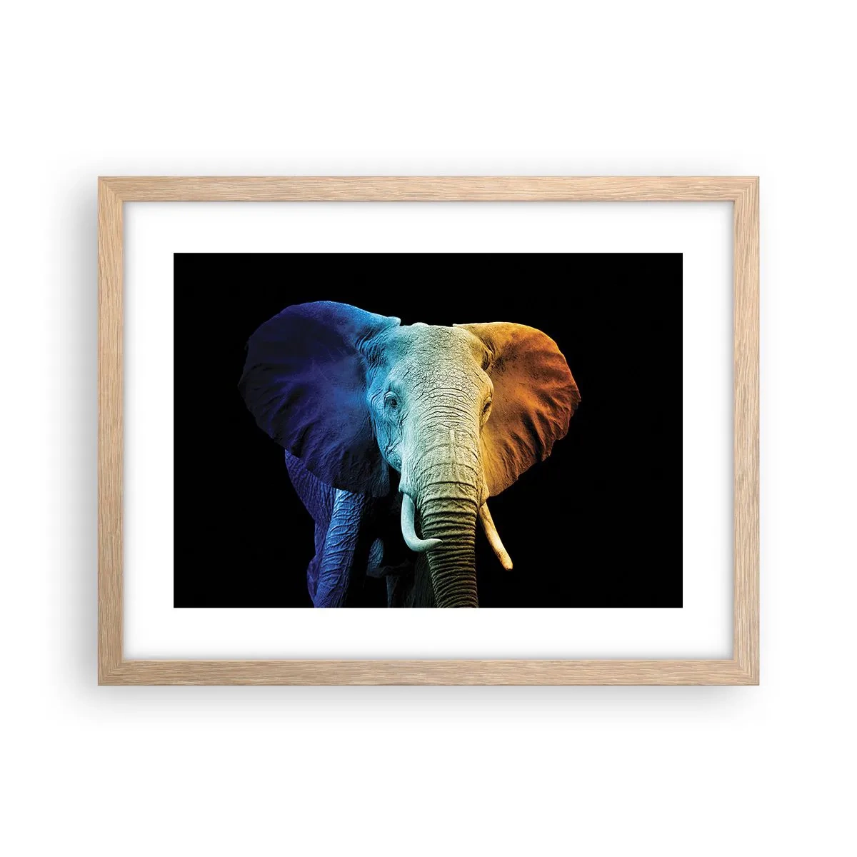 Póster en marco roble claro - Excéntrico, no un bicho raro - 40x30 cm