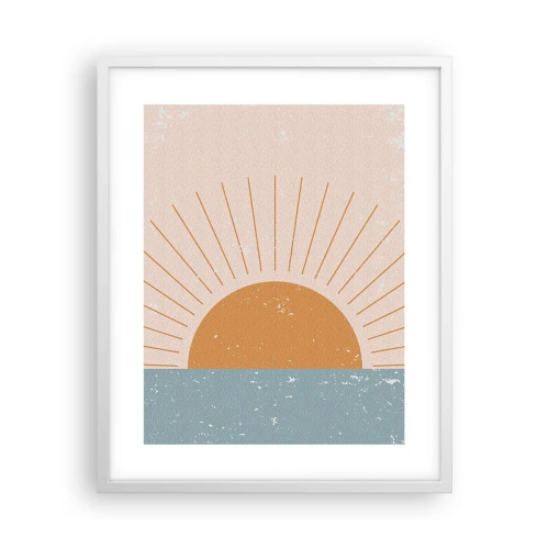 Póster en marco blanco - La maravilla de cada día - 40x50 cm