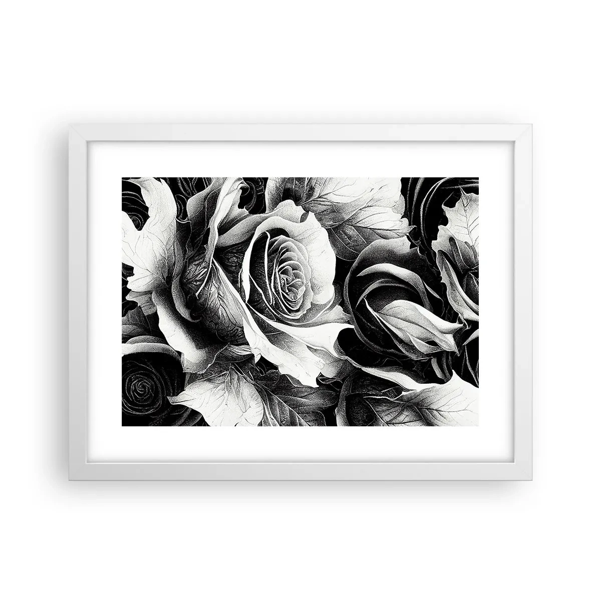 Póster en marco blanco - Siempre como una reina - 40x30 cm