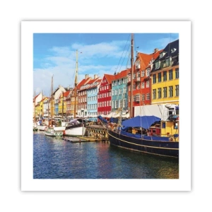 Póster - Muelle alegre - 50x50 cm