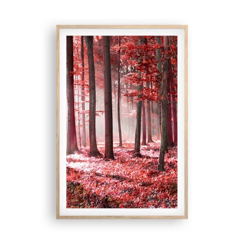 Póster en marco roble claro - Rojo como el que más - 61x91 cm