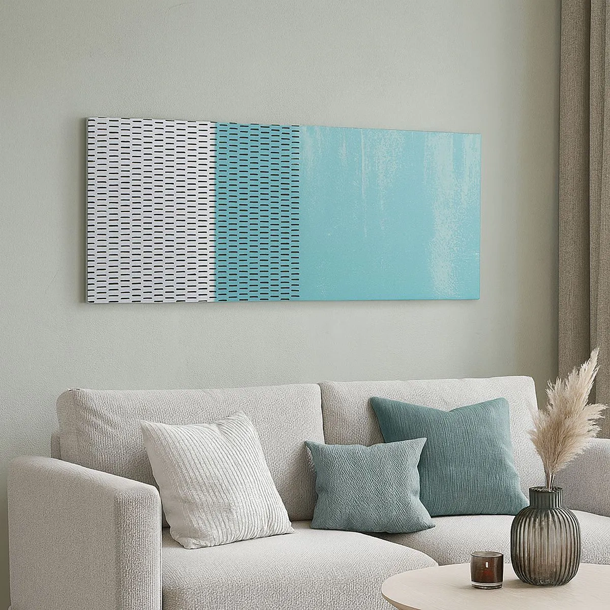 Cuadro sobre lienzo - Impresión de Imagen - Composición equilibrada - 100x40 cm