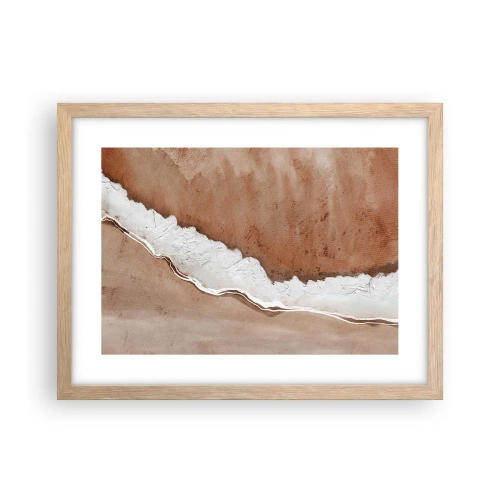 Póster en marco roble claro - En colores terrosos - 40x30 cm