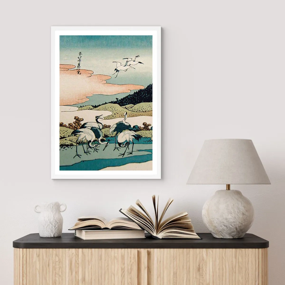 Póster en marco blanco - Alma japonesa - 30x40 cm