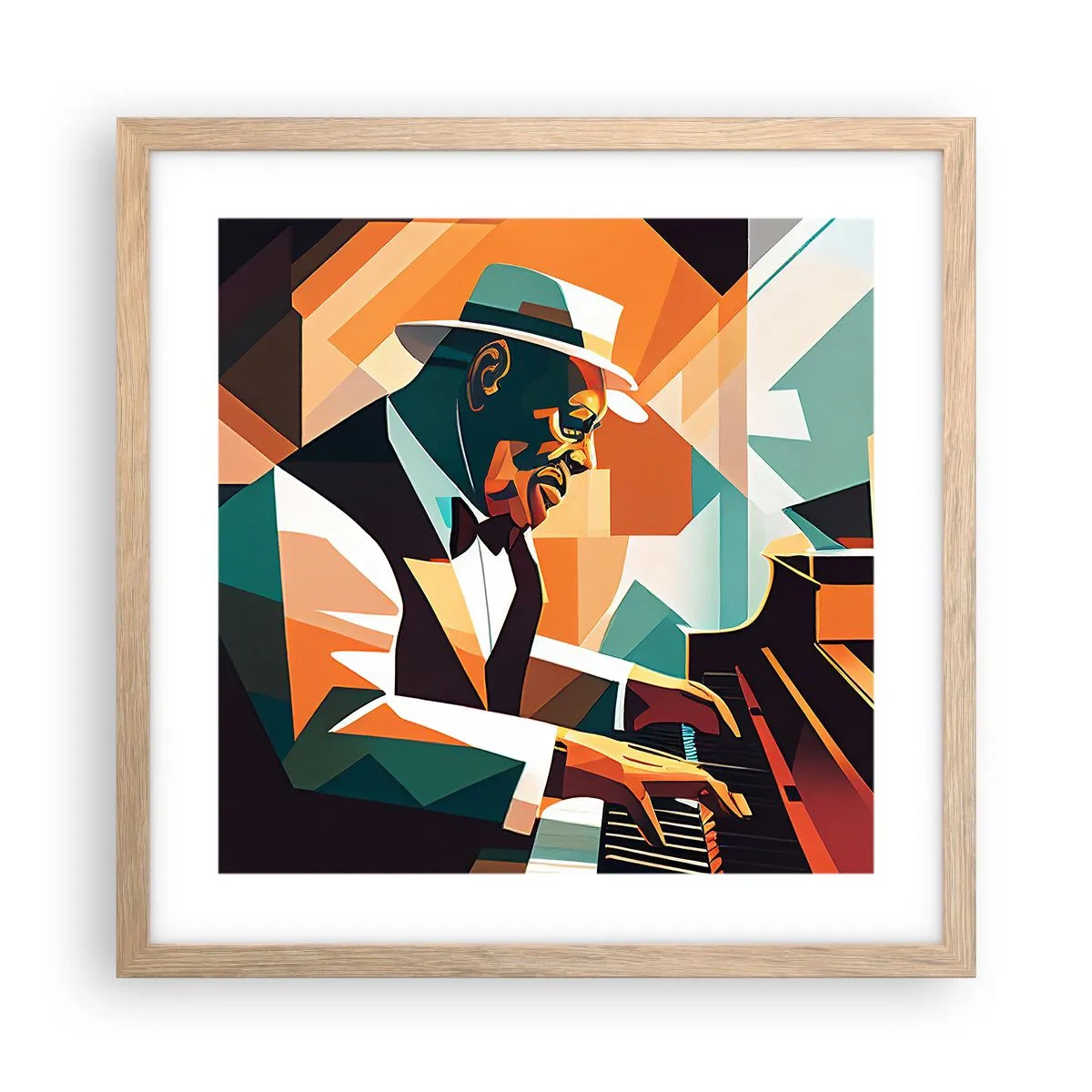 Póster en marco roble claro - Todo ese jazz que llevas dentro - 40x40 cm