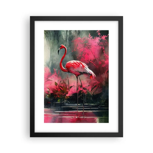 Póster en marco negro - Una lección de encanto natural - 30x40 cm