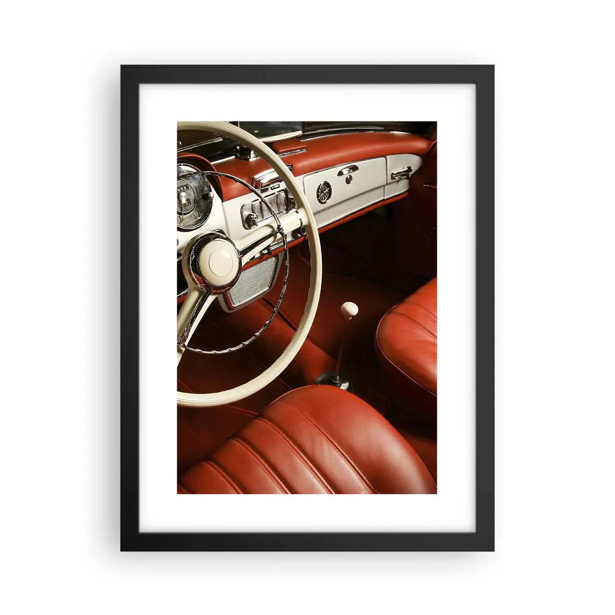 Póster en marco negro - Lujo vintage - 30x40 cm