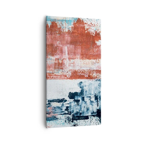 Cuadro sobre lienzo - Impresión de Imagen - Mitad abstracción, mitad abstracción - 55x100 cm