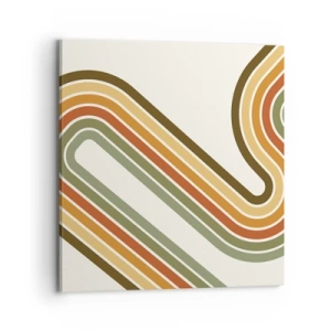 Cuadro sobre lienzo - Impresión de Imagen - Zigzagueando hasta su destino - 70x70 cm