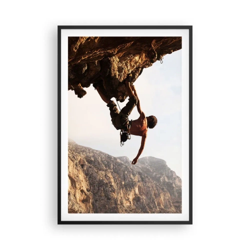 Póster en marco negro - Un mundo en la roca - 61x91 cm