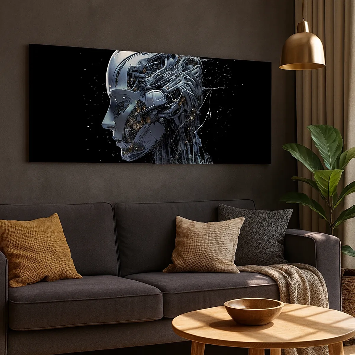 Cuadro sobre lienzo - Impresión de Imagen - La tecnología es una mujer - 30x30 cm