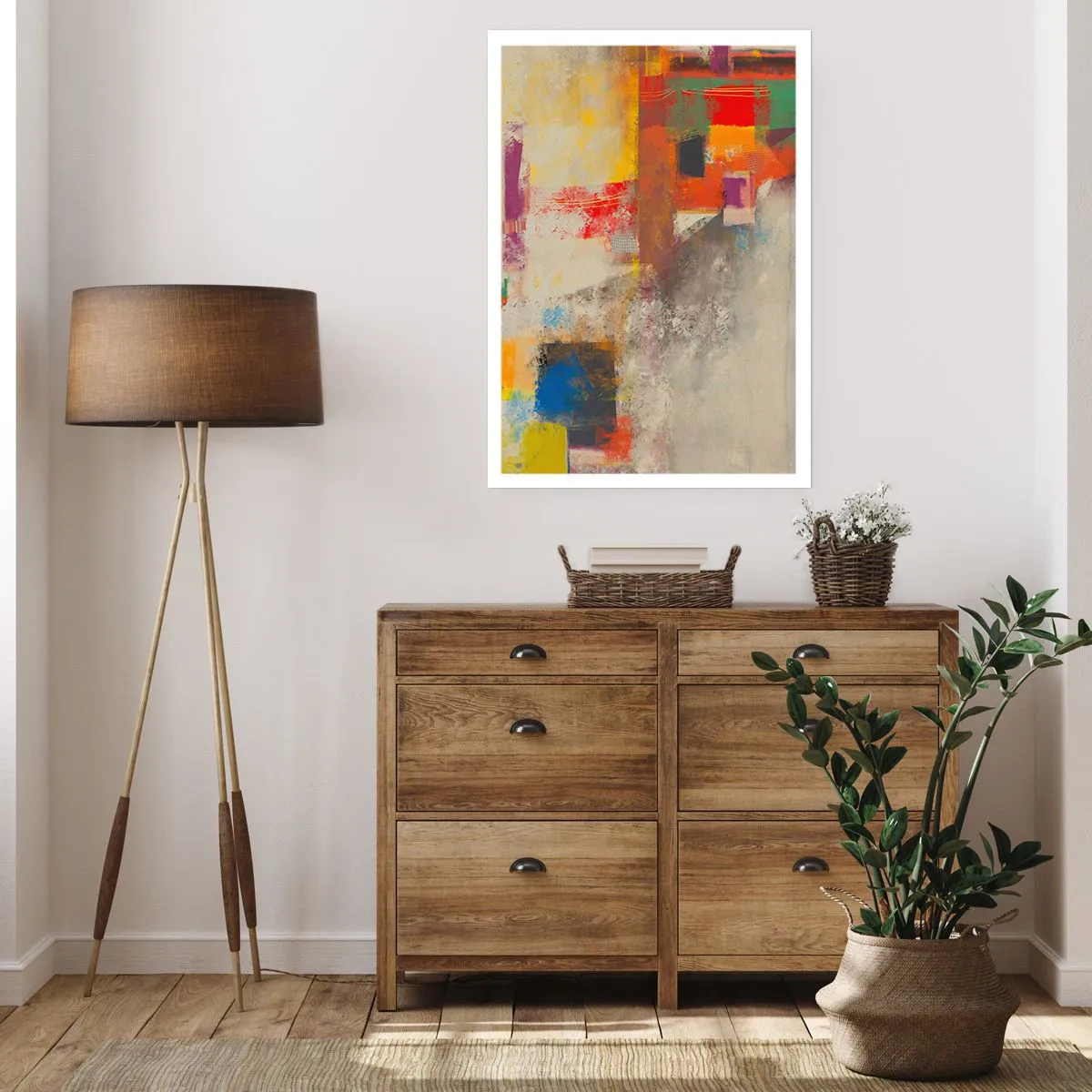 Póster - Geometría de color - 40x50 cm