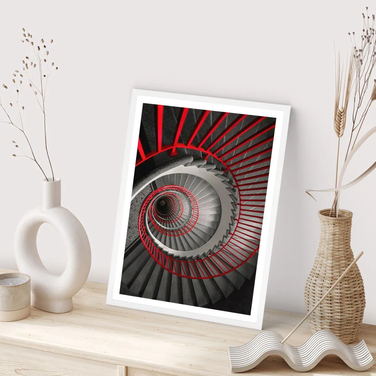 Póster en marco blanco - Juegos arquitectónicos - 70x100 cm