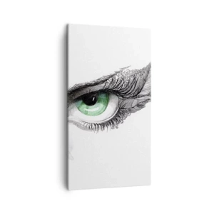 Cuadro sobre lienzo - Impresión de Imagen - Hermosa y lista para atacar - 45x80 cm