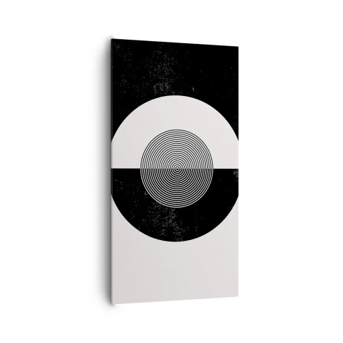 Cuadro sobre lienzo - Impresión de Imagen - Armonía en blanco y negro - 65x120 cm