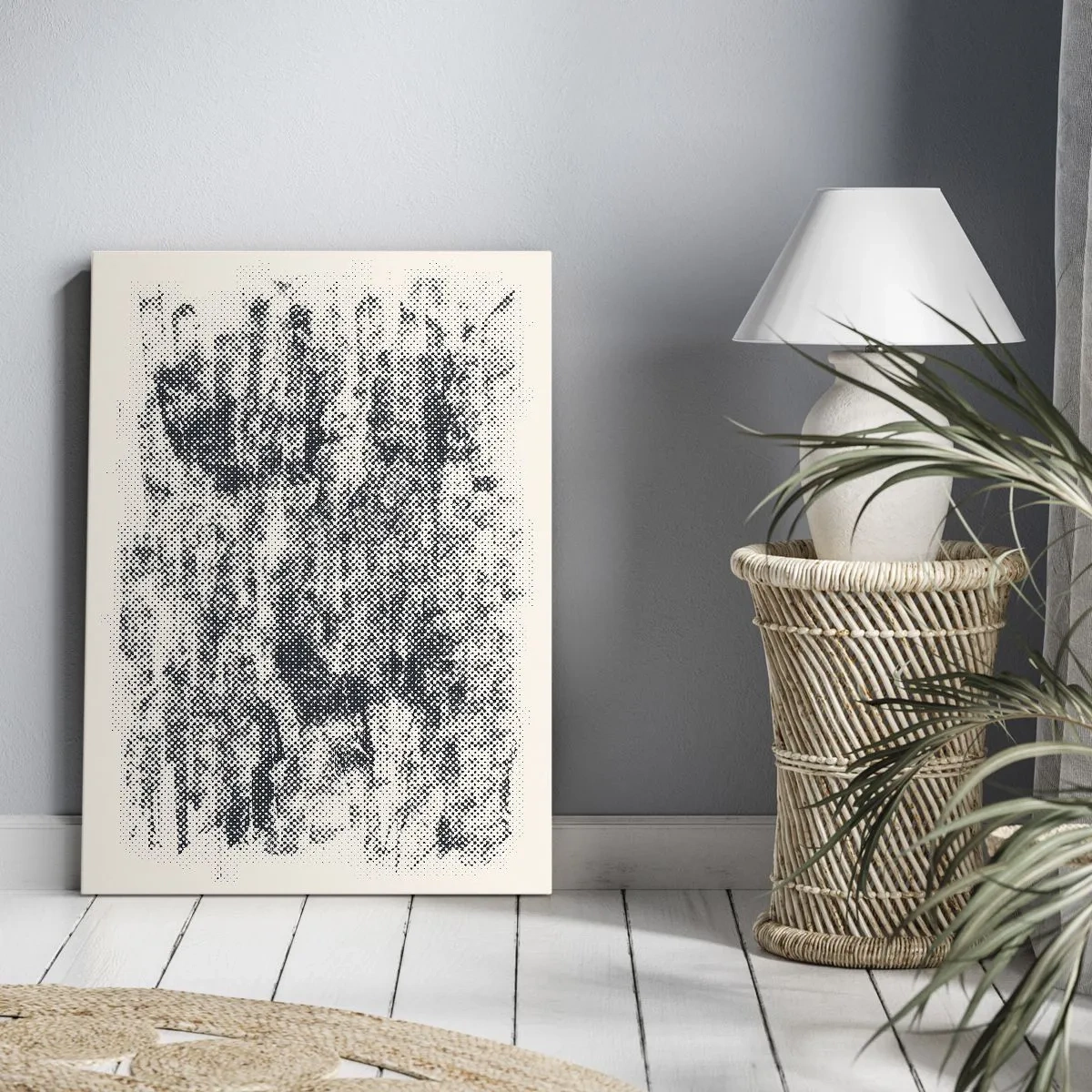 Cuadro sobre lienzo - Impresión de Imagen - Composición brumosa - 55x100 cm