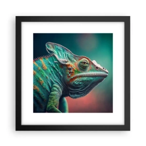 Póster en marco negro - ¿Puedes verme? No está bien... - 30x30 cm