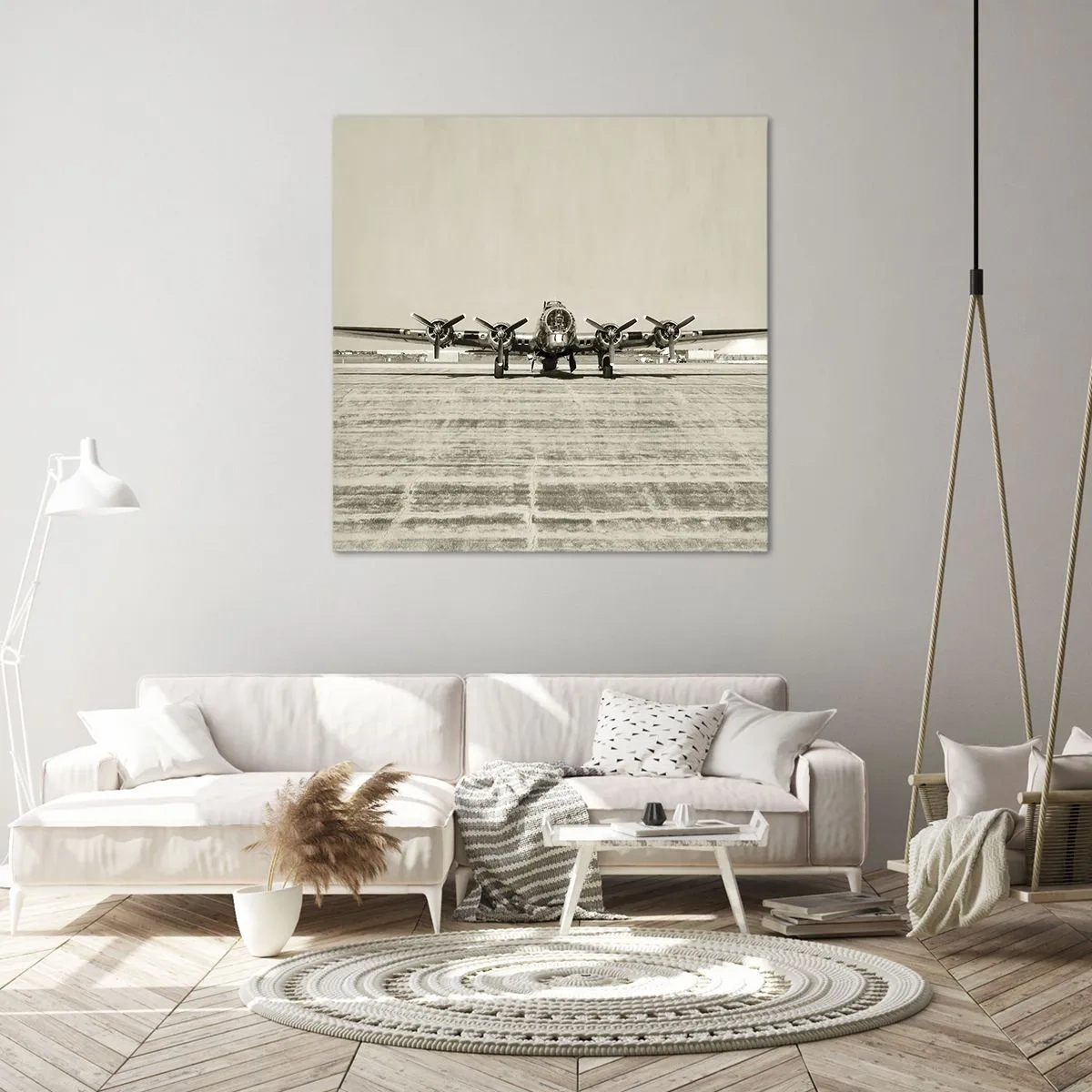 Cuadro sobre lienzo - Impresión de Imagen - Como siempre, preparado - 70x70 cm