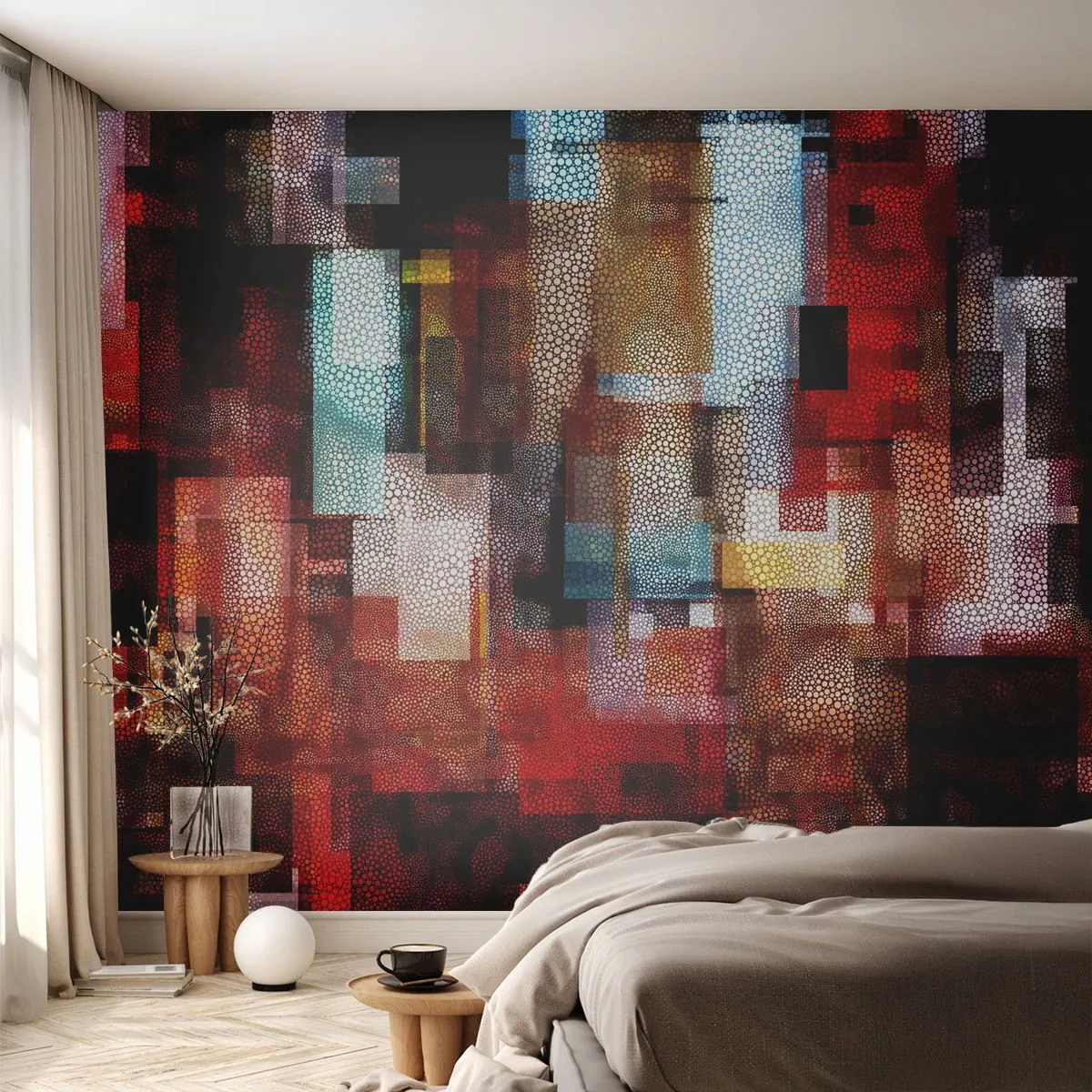 Fotomural Premium Canvas - Confusión y desconcierto - Abstracción, Pedazo, Cuadro - 350x256 cm