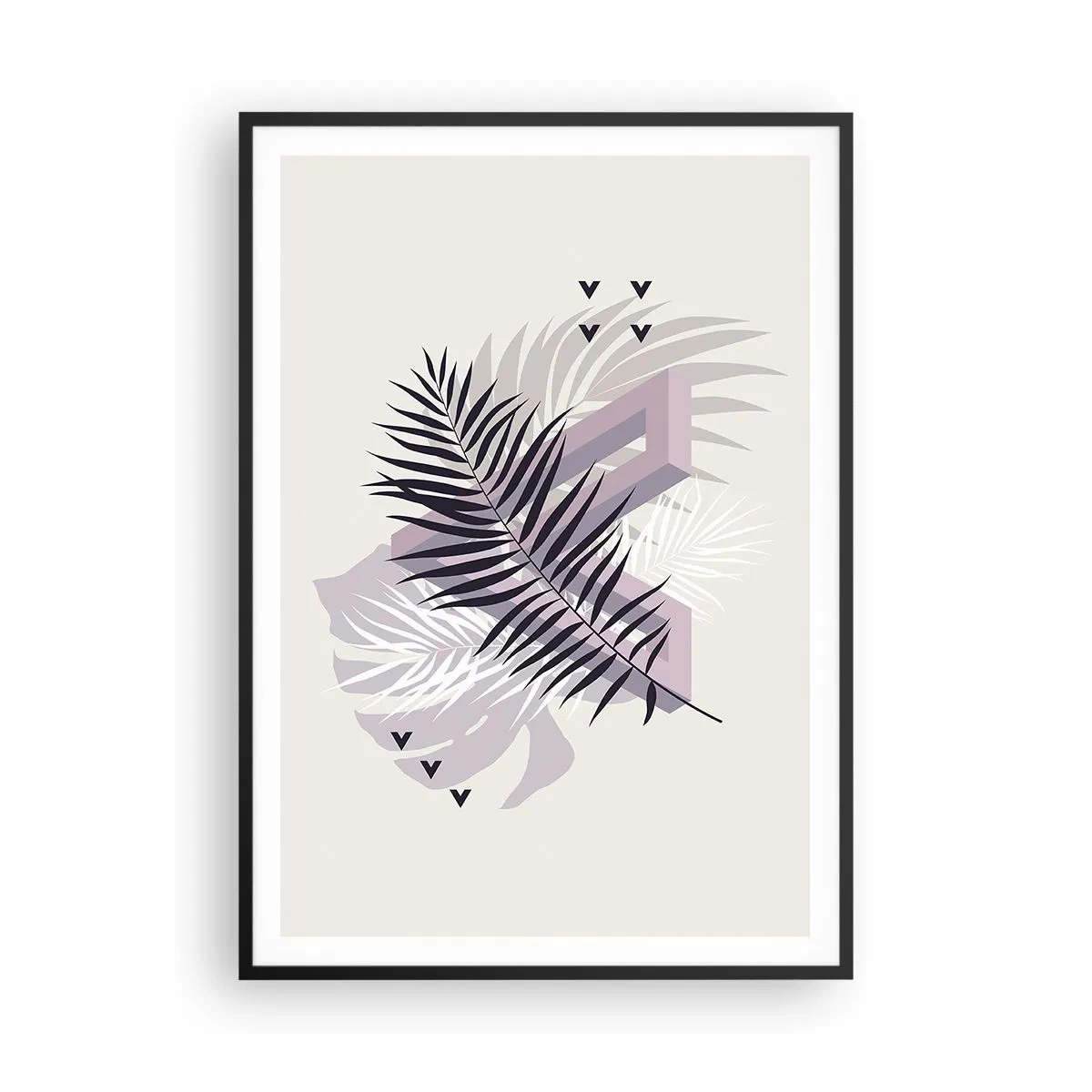 Póster en marco negro - La sombra de una sombra - 70x100 cm