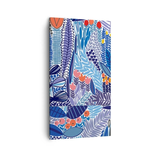 Cuadro sobre lienzo - Impresión de Imagen - Jardín hawaiano - 45x80 cm