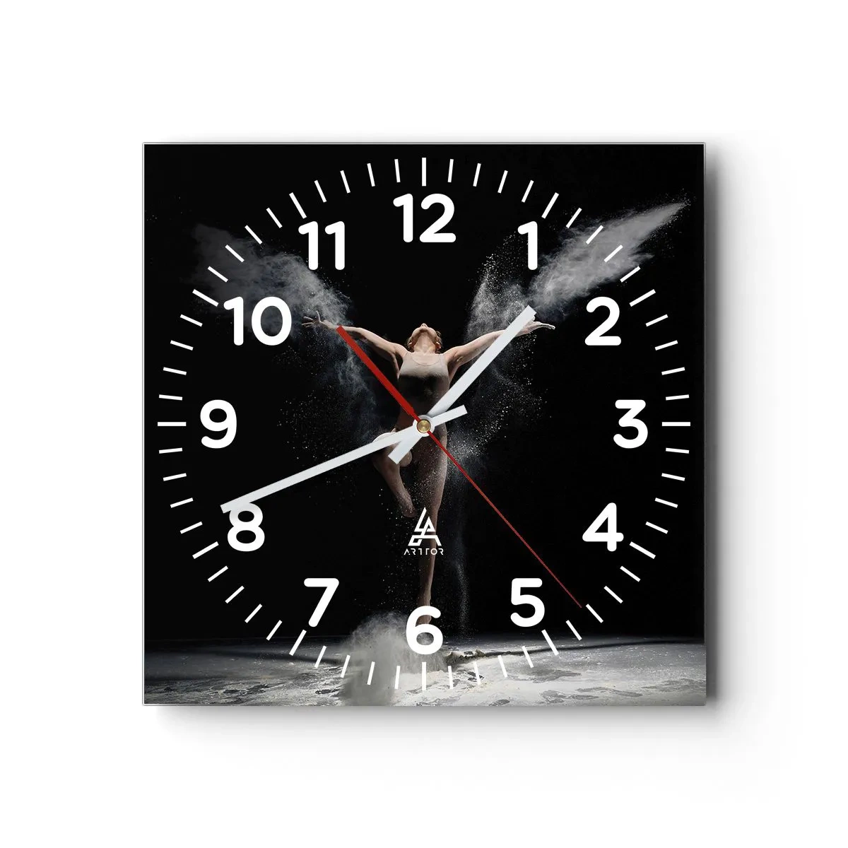 Reloj de pared - Reloj de vidrio - Los duendes existen - 30x30 cm
