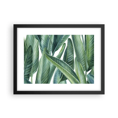 Póster en marco negro - Vegetación en estado puro - 40x30 cm