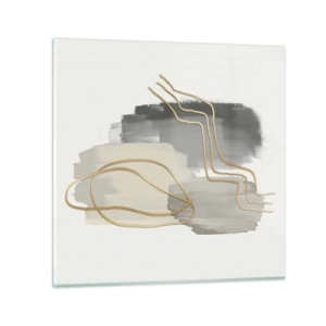 Cuadro sobre vidrio - Impresiones sobre Vidrio - Persistencia y movimiento - 30x30 cm