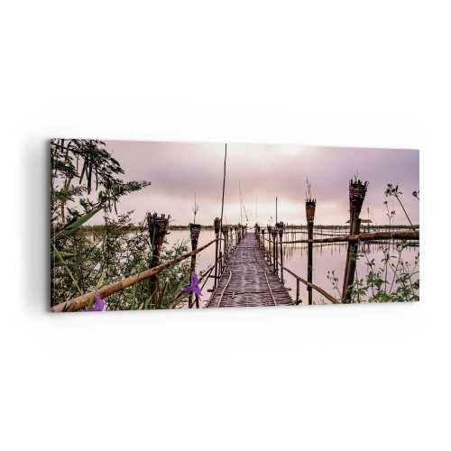 Cuadro sobre lienzo - Impresión de Imagen - La tranquilidad de Asia - 100x40 cm