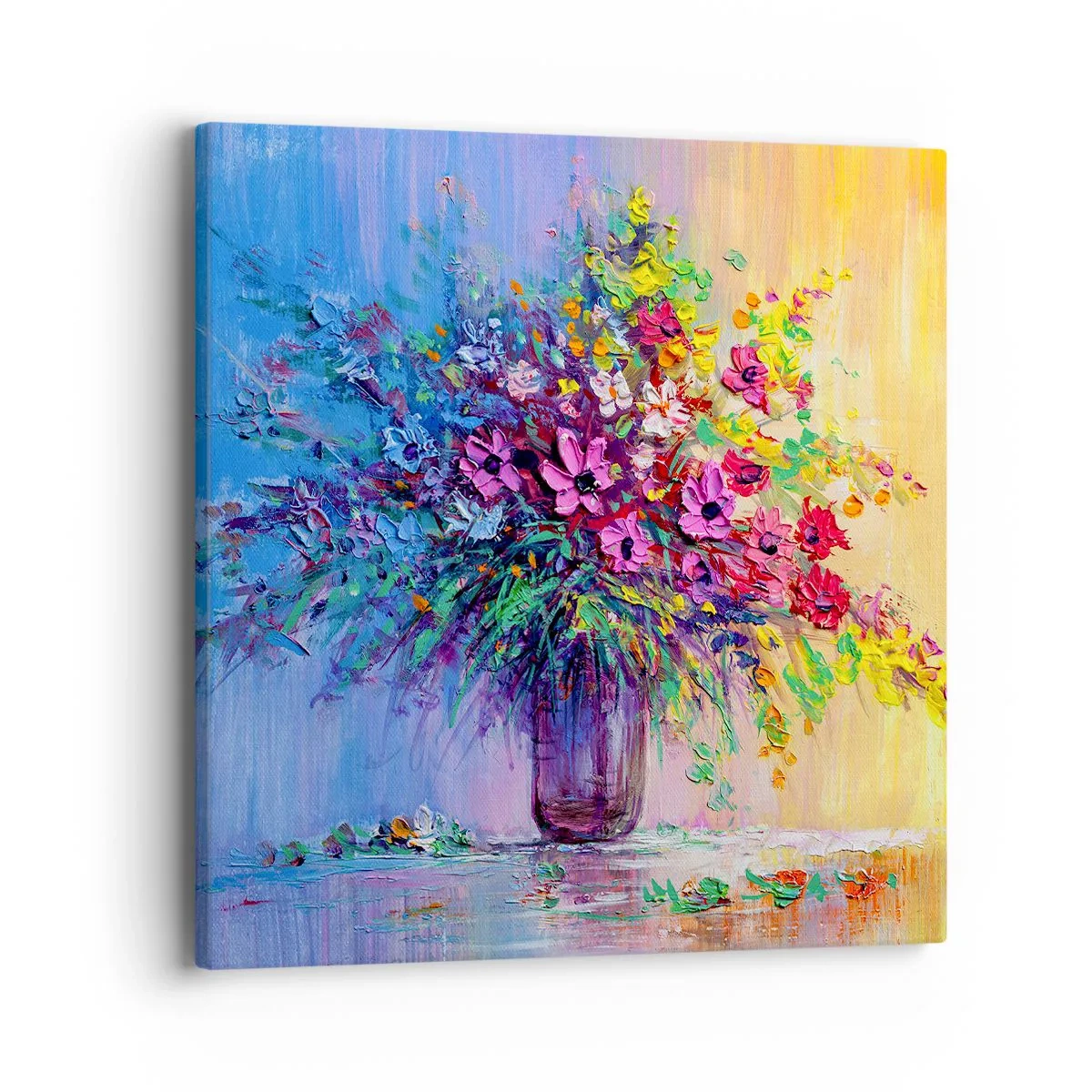 Cuadro sobre lienzo - Impresión de Imagen - El regalo de un prado de verano - 40x40 cm