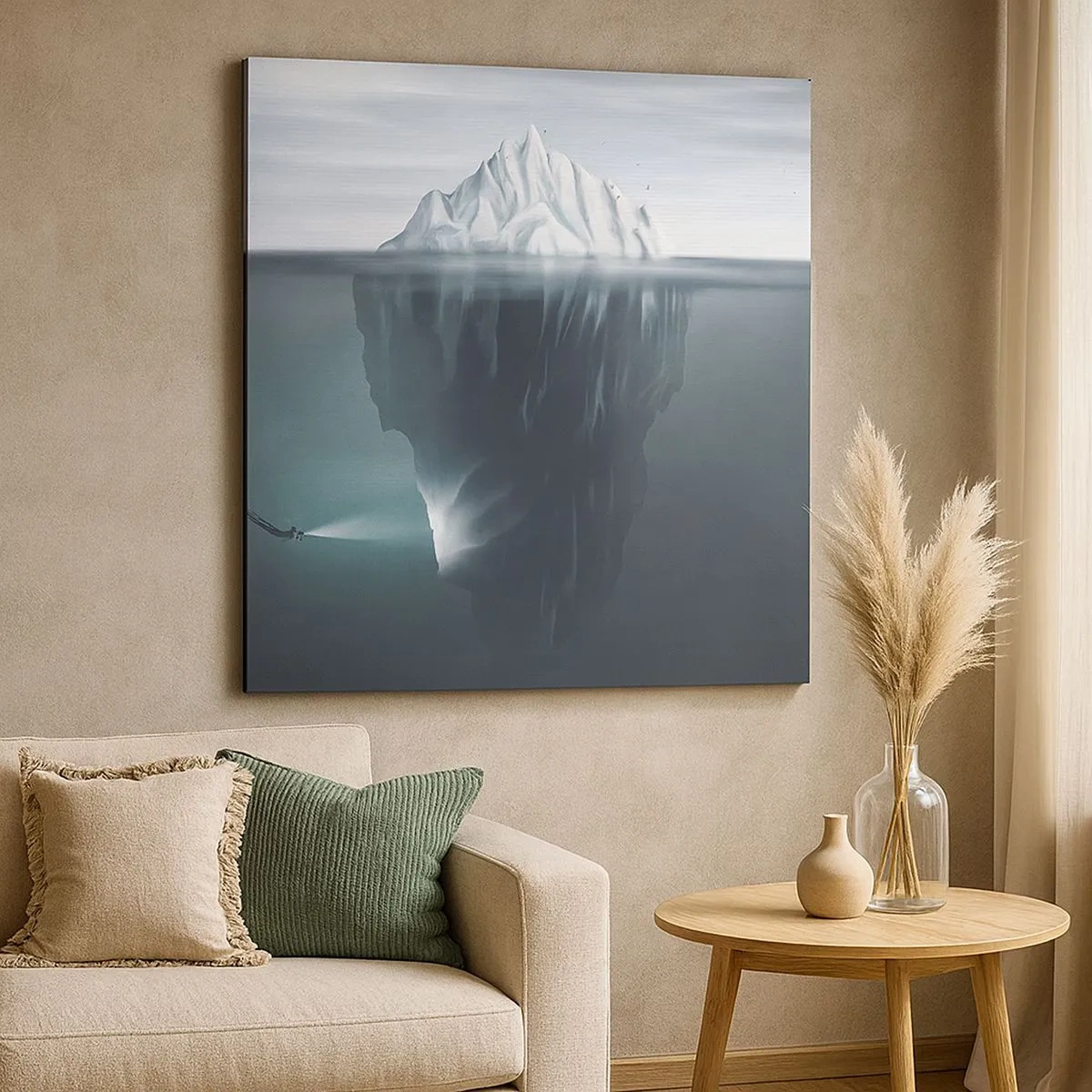 Cuadro sobre lienzo - Impresión de Imagen - Misterio submarino - 30x30 cm